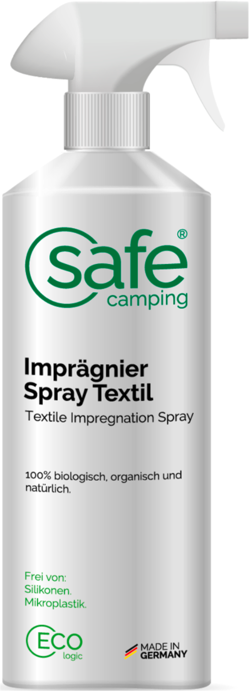 Safe Camping Imprägnier-Spray Textil Imprägnierspray wetterbeständig 1000 ml - Imprägnieren, Reinigen, Pflegen