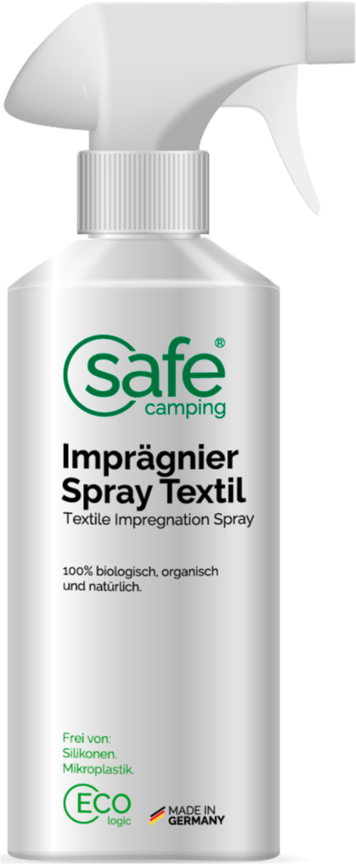 Safe Camping Imprägnier-Spray Textil Imprägnierspray wetterbeständig 500 ml - Imprägnieren, Reinigen, Pflegen