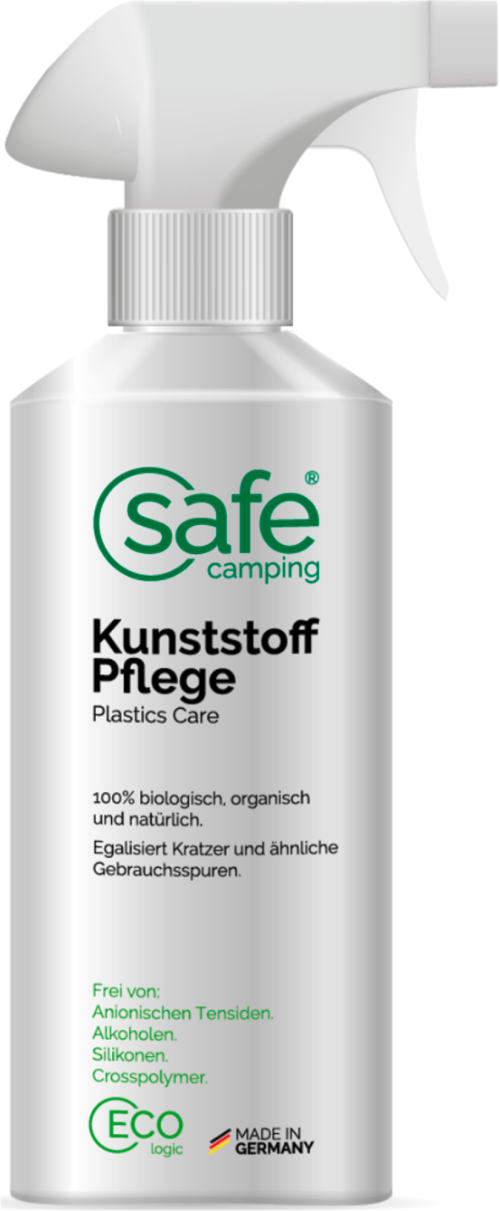 Safe Camping Kunststoff-Pflege Kunststoffpflegemittel seidenmatt und klebefrei 500 ml - Außenbereich & Lack