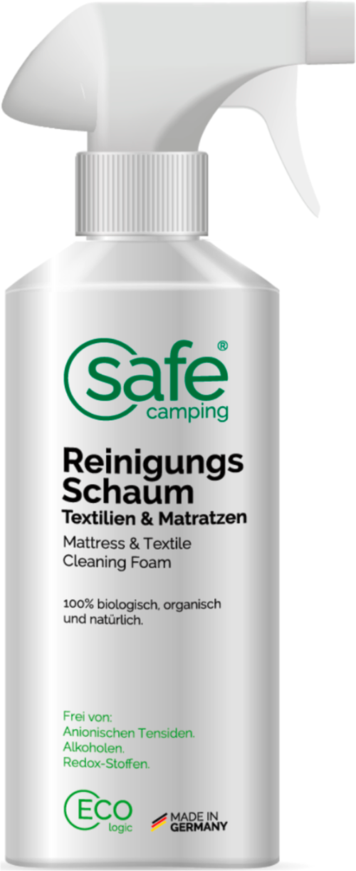 Safe Camping Reinigungsschaum Textilien und Matratzen 500 ml - Imprägnieren, Reinigen, Pflegen