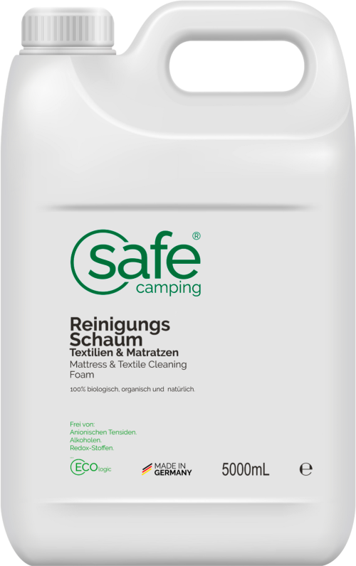 Safe Camping Reinigungsschaum Textilien und Matratzen 5000 ml - Imprägnieren, Reinigen, Pflegen