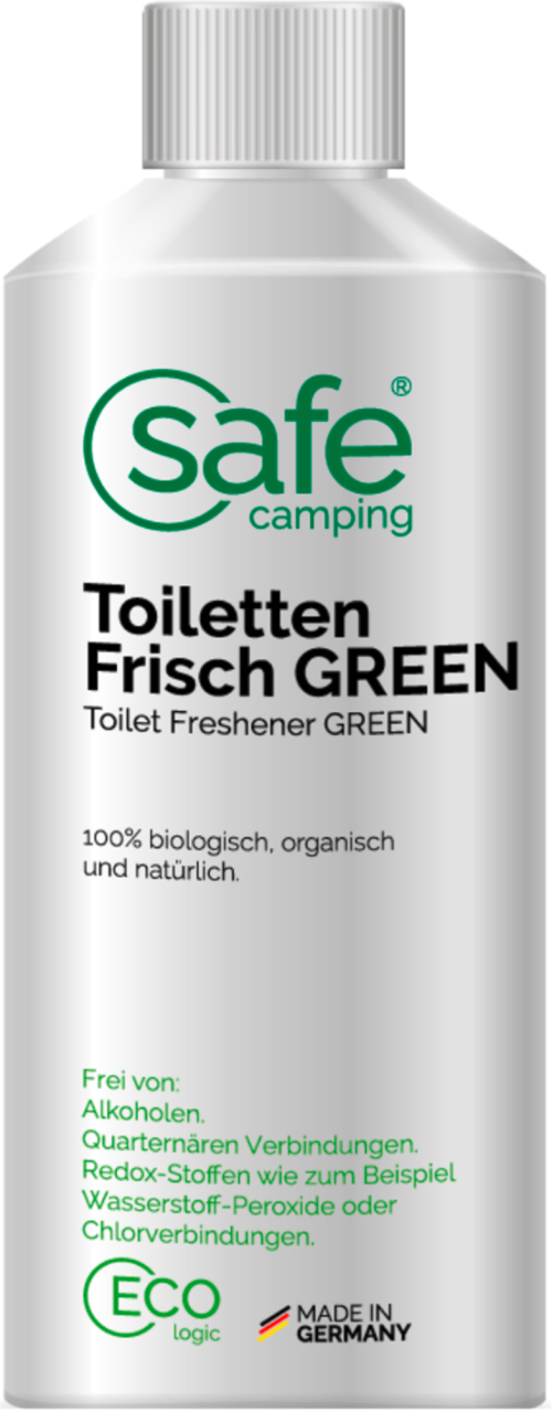 Safe Camping Toiletten-Frisch Green Zusatz für den Spülwassertank 500 ml - Sanitärzusätze & -flüssigkeiten