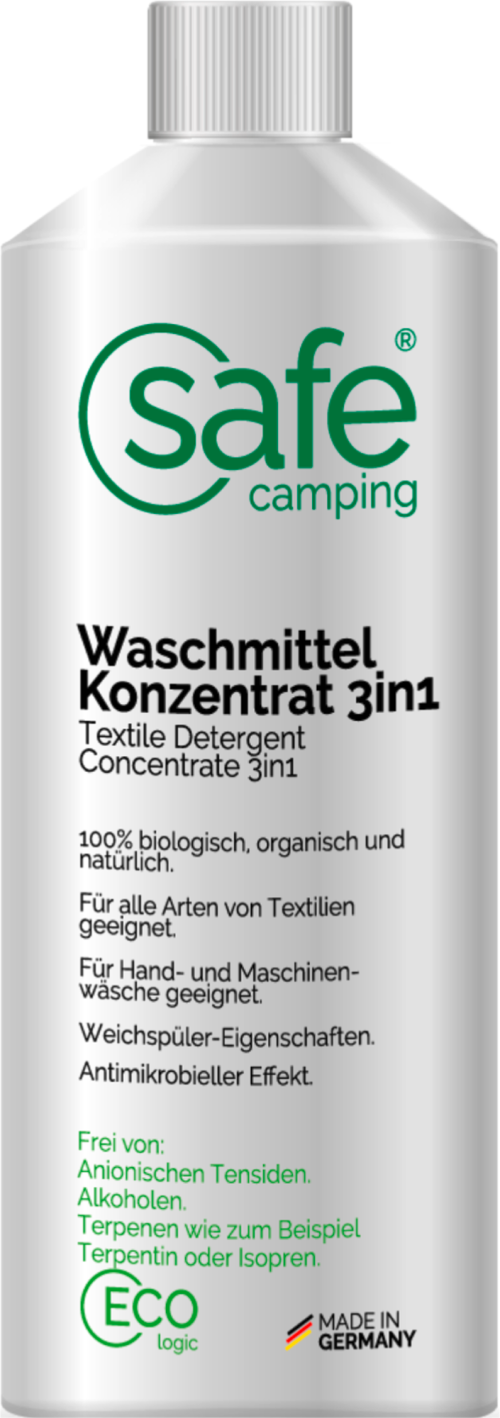 Safe Camping Waschmittel Konzentrat 3in1 1000 ml - Wäsche & Trocknen