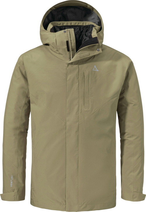 Schöffel 3in1 Tamina Herren Doppeljacke hellbraun 50 - Herrenjacken