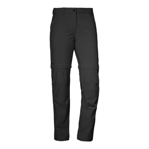 Schöffel Ascona Damen Zip-Off Hose dunkelgrau 46 - Damenhosen, -röcke & -kleider