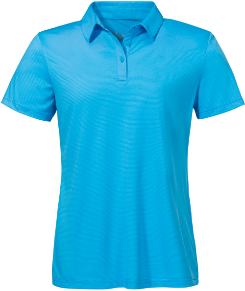 Schöffel Circ Tauron L Damen Poloshirt hellblau 38 - Damenshirts, -blusen & -pullover