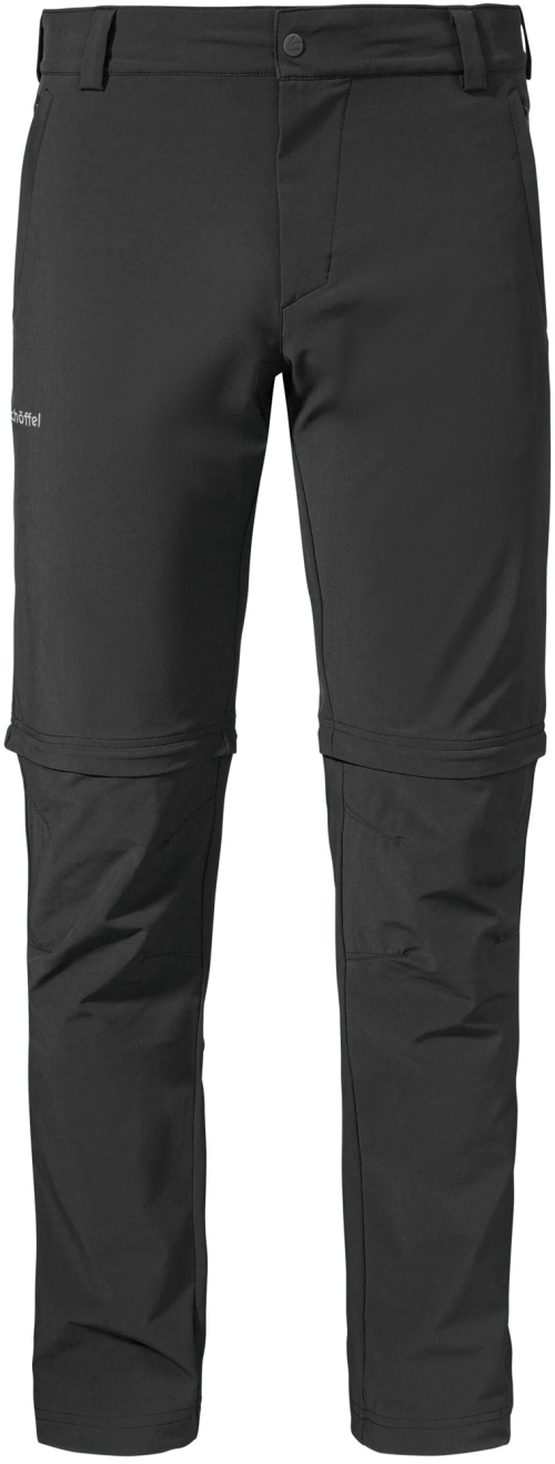 Schöffel Folkstone Zip-Off Herren Wanderhose schwarz 50 - Herrenhosen & -shorts