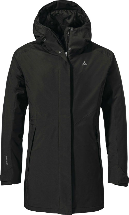 Schöffel Froda Multifunktionaler Damenparka schwarz 46 - Damenjacken