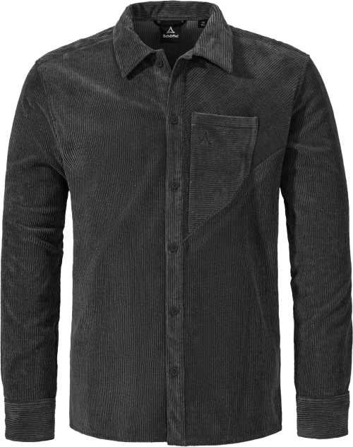 Schöffel Lodos Herrenhemd schwarz 48 - Herrenshirts, -hemden & -pullover