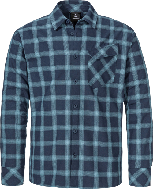 Schöffel Poplar Herrenhemd dunkelblau 52 - Herrenshirts, -hemden & -pullover