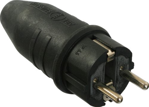 Schutzkontakt-Stecker Vollgummi - Kabel & Verbinder von AS-Schwabe
