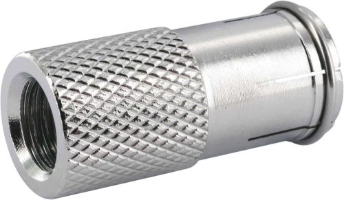 Schwaiger F-Quick Aufdrehstecker Ø 7 mm silber 2 Stück - Kabel & Verbinder