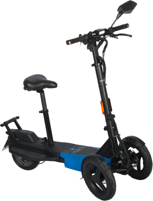 Scuddy Slim V4 eScooter Elektro-Faltroller, Roller mit Sitz - Outdoor Mobilität