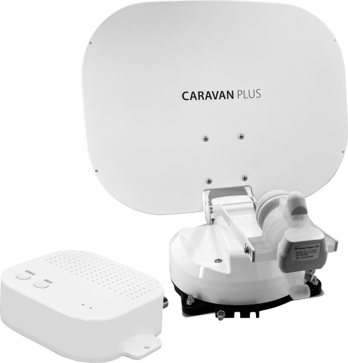Selfsat Caravan Plus vollautomatische Satellitenantenne mit Bluetooth / iOS / Twin LNB - Camping-Sat-Anlagen