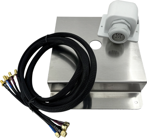 Selfsat MWR Montageplatte für 5G Antenne inkl. Dachdurchführung für bis zu 8 Kabel und Verlängerungskabel für Router 6 x 2 Meter - Sat-Stative & Sat-Masten