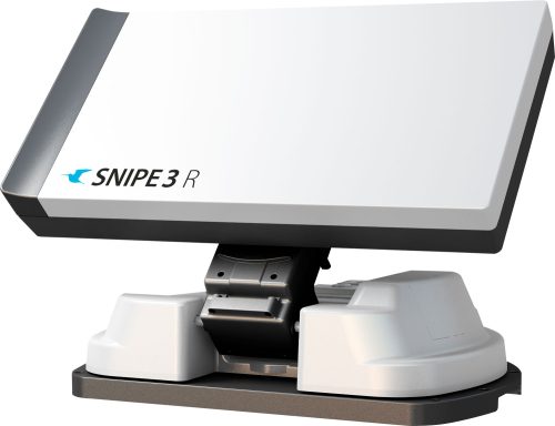 Selfsat Snipe 3 R Black Line vollautomatische Flachantenne mit Fernbedienung / Auto Skew / Twin LNB - Camping-Sat-Anlagen