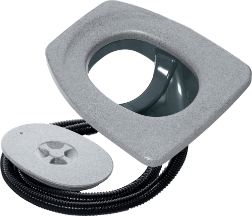 Separett Privy 500 Urin-Trenneinsatz 45 x 37,5 x 17,1 cm grau  - Toilettenbeutel & Toilettenzubehör