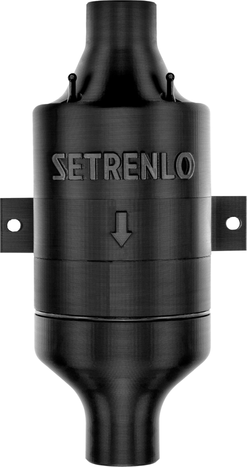 Setrelino Inline-Klo-Entlüftung mit Aktivkohle 24 Volt Turbo > 60 m³/h - Toilettenentlüftungen & Zubehör von Setrenlo