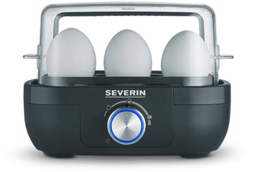 Severin EK 3166 Eierkocher mit Kochzeitüberwachung 420 W Schwarz  - Kochgeräte & sonstiges