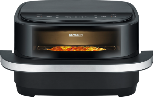 Severin FR 2464 Pizza-Heißluftfritteuse 2100 W Schwarz  - Heißluftfritteusen