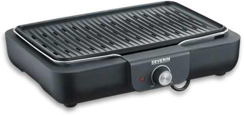Severin PG 8556 Tischgrill schwarz 2300 W mit Grillplatte - Elektrogrills