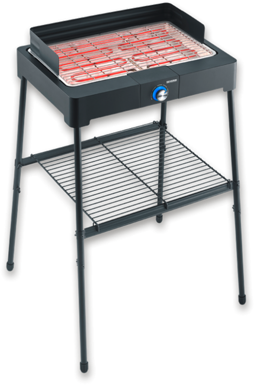 Severin PG 8566 Standgrill 2200 W mit Grillrost - Elektrogrills