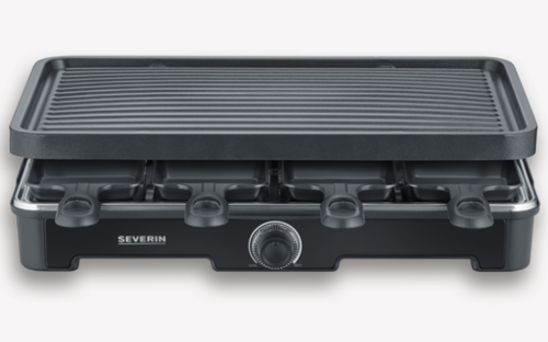 Severin RG 9670 Raclette Grill 1400 W schwarz für 8 Personen - Elektrogrills