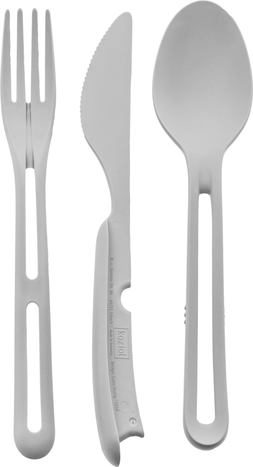 Silwy Besteck-Set TRICKY GREY  - Trekkinggeschirr