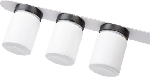 Silwy Magnet-Feinkostgläser ALL WHITE 192 ml inkl. Leiste WHITE - Gewürzstreuer & Flüssigkeitsspender