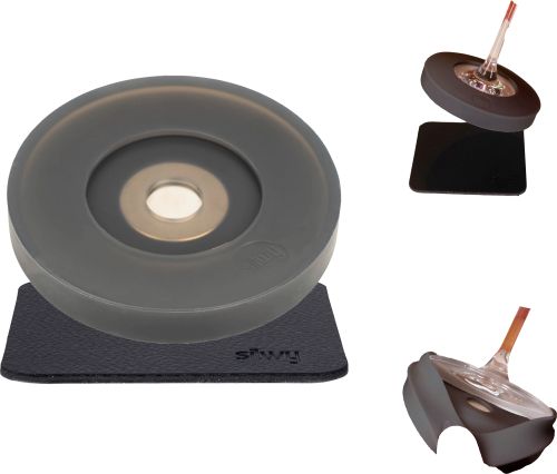 Silwy Magnet-Kondom für Stielgläser ANTHRAZIT inkl. Pad - Halterungen und Befestigungen