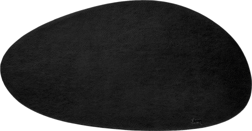 Silwy Magnet-Platzset mit Ledercoating groß schwarz - Geschirrhalter