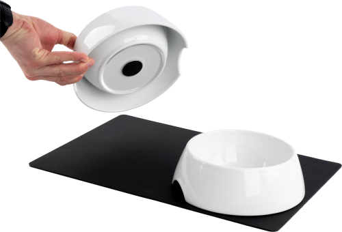 Silwy Magnet Porzellan Futternäpfe zwei Stück inklusive Nano Gel Matte - Hundezubehör