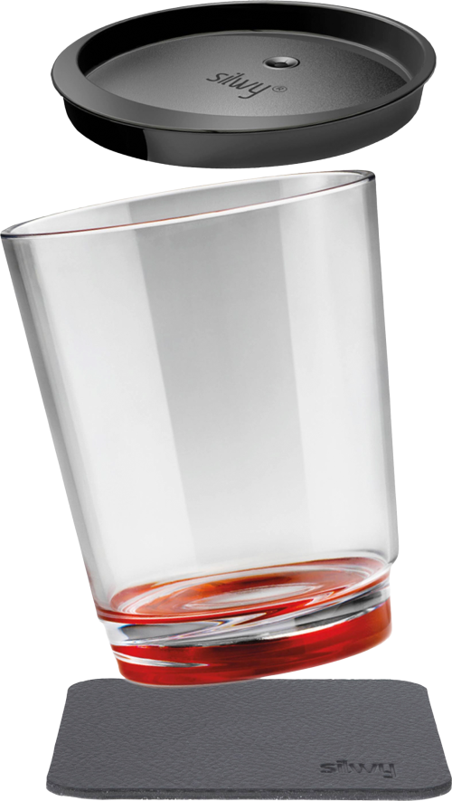 Silwy Magnet-Trinkbecher Triple - Ready Red (250 ml) - Gläser