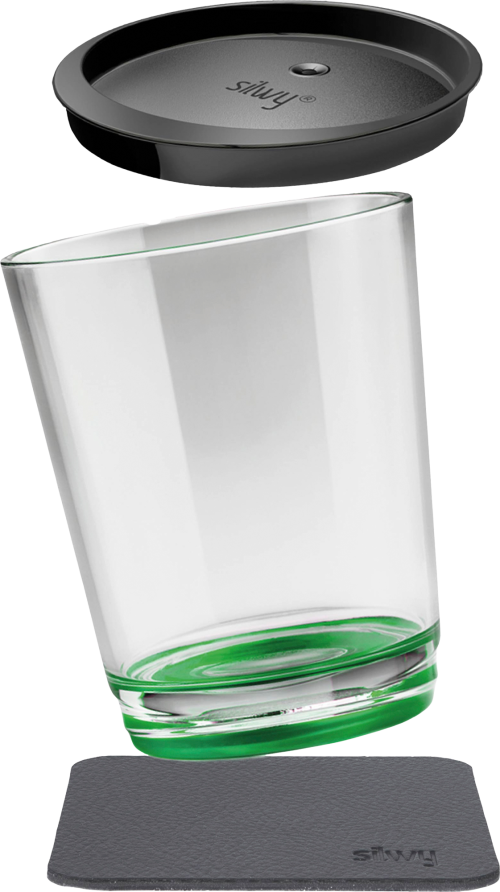 Silwy Magnet-Trinkbecher Triple - Sour Green (250 ml) - Gläser