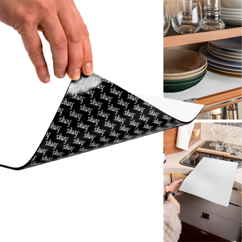 Silwy Metall-Nano-Gel-Matte Antirutschmatte - Geschirrhalter