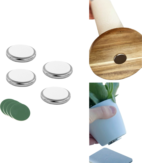 Silwy Power Magnete inkl. 4 Klebepunkte - Ordnungssysteme