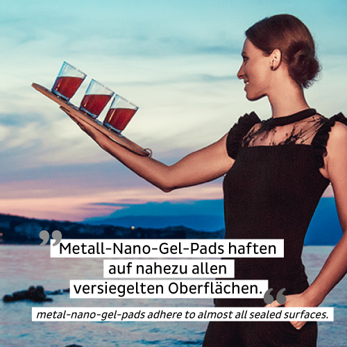 Silwy Tritan-Magnetgläser mit Untersetzer 2er Set  (250 ml) Grau - Gläser