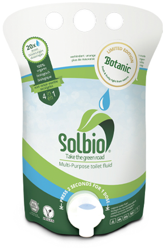 Solbio Botanic Sanitärflüssigkeit Toilettenpflege mit frischem Wildblumenduft 0,8 Liter - Sanitärreiniger & Pflege