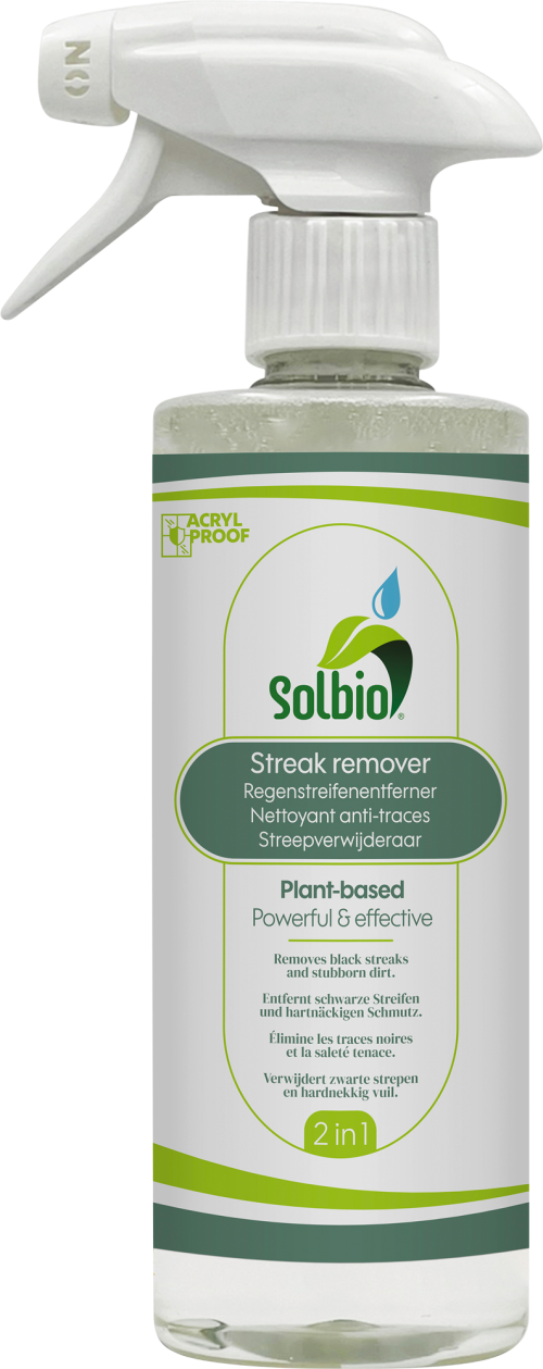 Solbio Regenstreifenentferner Reinigungsmittel pflanzliche Formel 500 ml - Außenbereich & Lack