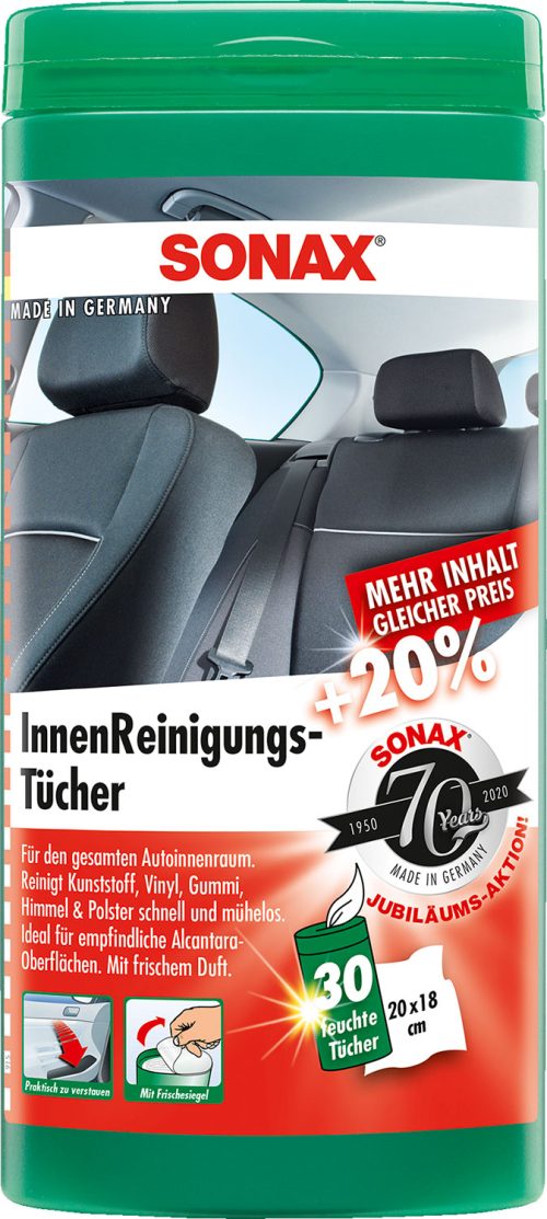 Sonax Fahrzeug Innenreinigungstücher 30 Stück - Bürsten, Schwämme, Tücher