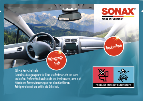 Sonax Glas und Fenster Reinigungstuch 2 Stück - Innenbereich & Scheiben