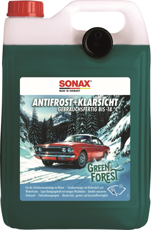 Sonax Green Forest AntiFrost+ KlarSicht Scheibenreiniger bis -18 °C 5 Liter - Frostschutz