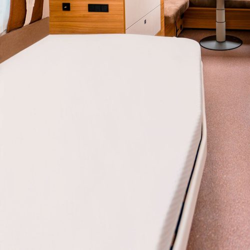 Spannbettlaken Molton für französische Betten weiß 137x195 cm - Spannbetttücher & Bettwäsche von Bettwaren-Shop