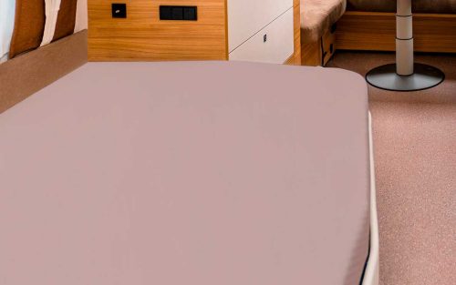 Spannbettlaken für französische Betten basalt - Spannbetttücher & Bettwäsche von Bettwaren-Shop