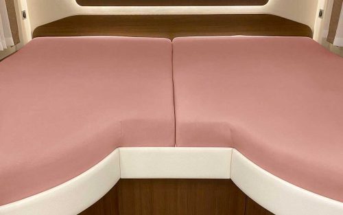 Spannbetttuch Set 2-teilig mit Einschnitt Einstieg Macchiato - Spannbetttücher & Bettwäsche von Bettwaren-Shop