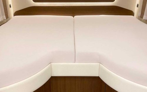 Spannbetttuch Set 2-teilig mit Einschnitt Einstieg Sand - Spannbetttücher & Bettwäsche von Bettwaren-Shop