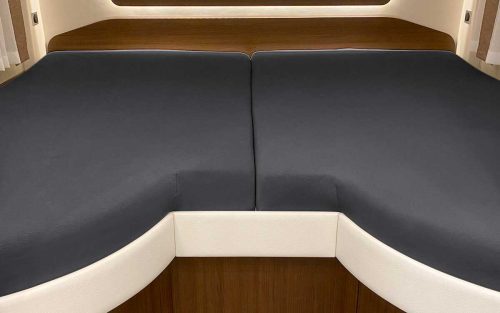 Spannbetttuch Set 2-teilig mit Einschnitt Einstieg Titanium - Spannbetttücher & Bettwäsche von Bettwaren-Shop