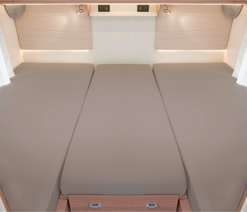 Spannbetttuch Set 3 teilig für Heckbetten kiesel - Spannbetttücher & Bettwäsche von Bettwaren-Shop