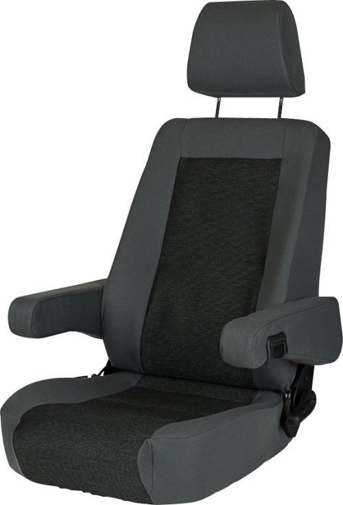 Sportscraft Sitz S6.1 Tavoc 2 grau/schwarz mit Lordosenstütze - Sitze