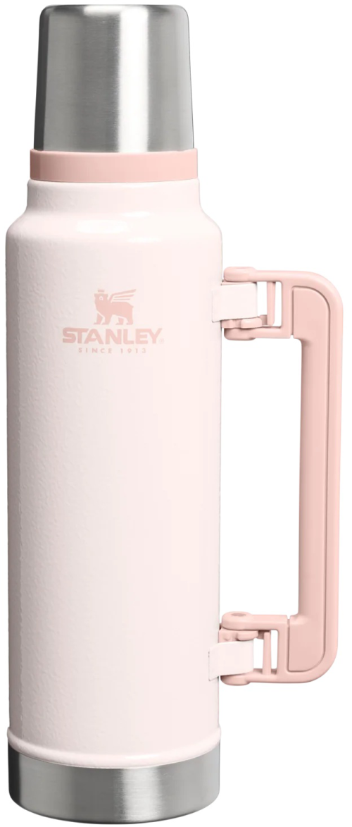 Stanley Classic Legendary Bottle Isolierflasche 1,4 Liter Hammertone Rose Quartz - Isolierflaschen & Isobehälter von Stanley 1913